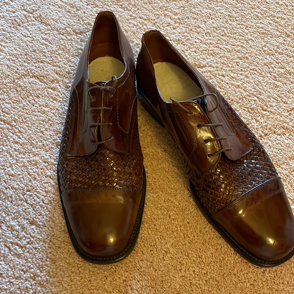 Italian size 46 men’s dress shoes worn twice